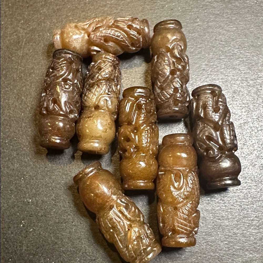 RARE Vintage Chinese Carved Beads Bundle - A - Picture 3 of 5